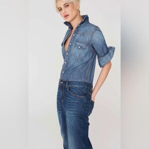 La Boheme Blue Denim Jumpsuit